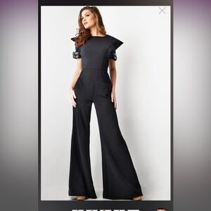 Jovani Women's Black Jumpsuit